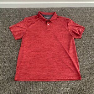Red & Black VAN HEUSEN Polo / Mens Classic Fit Size XL (23" Across)